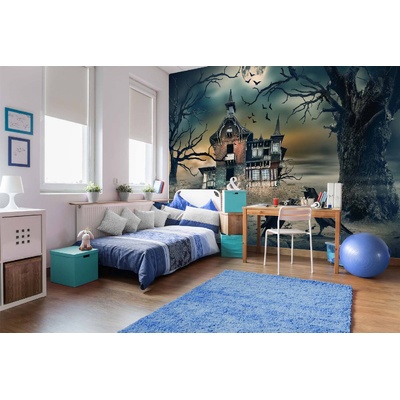 DIMEX ART Самозалепваща се флизелинова фототапета страшна къща 375 x 250 см