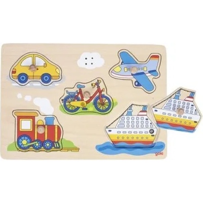 Goki - Музикален пъзел със скрити картинки - Превозни средства (57519)