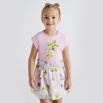 Image 1 of Mayoral Комплект тениска с пола в лилаво за момиче Майорал