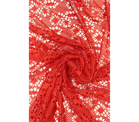 Čipka elastická korálová