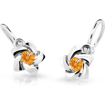 Cutie Jewellery detské náušnice s dizajnom ružičiek C2201-10-X-2 oranžová