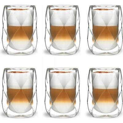 Vialli Design GEOSklenice na cappuccino 2 x 250 ml
