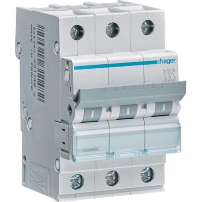 Hager MCN310 3 pól. 10A, char.C, 6 kA