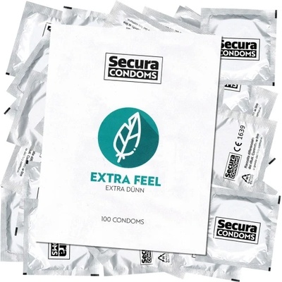 Secura 100 бр. Тънки презервативи Secura Extra Feel