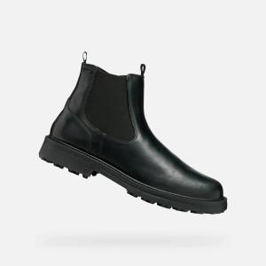 Geox Черна мъжка котешка обувка Geox Lagorai + Grip A Geox | Cheren | МЪЖЕ | 40