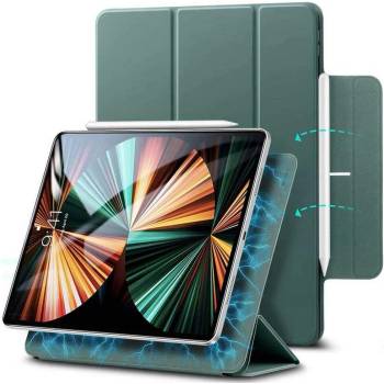 ESR Rebound Magnetic Case - магнитен полиуретанов калъф с поставка за iPad Pro 11 M1 (2021), iPad Pro 11 (2020), iPad Pro 11 (2018) (зелен)