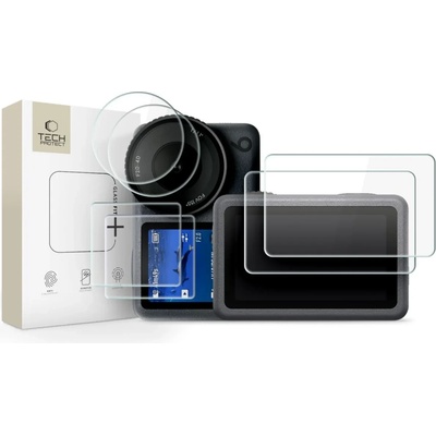 Tech-Protect glass fit+ комплект 2 бр. dji osmo action 6, прозрачен (5906302324422)
