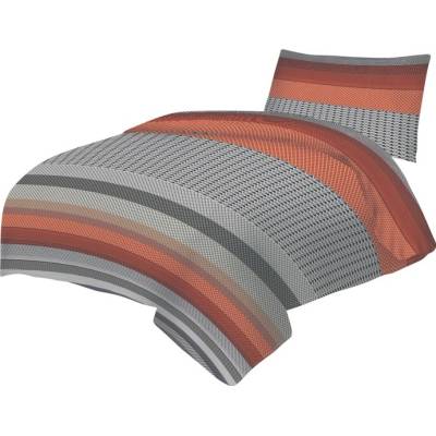 Sconto obliečky ŽOFIA sivá/oranžová 70x90 140x200