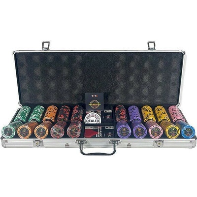 ProZona Sada Poker Room Tournier 500 ks, 14g žetony, vysoké hodnoty – Zboží Dáma