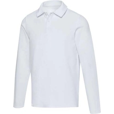 Apollo unisex polokošeľa s dlhým rukávom biela