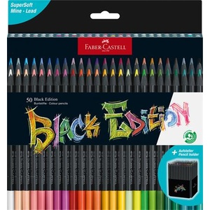 Faber-Castell Комплект цветни моливи, триъгълни, FABER-CASTELL "Black Edition", 50 различни цвята 116450 (116450)