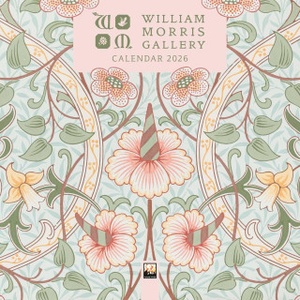 Flame Tree Publishing William Morris Gallery Mini Wall Calendar 2026 (Art Calendar)