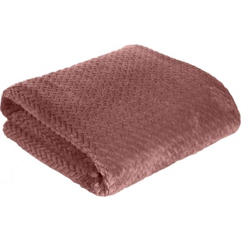Eurofirany Deka CINDY3 tmavoružová Mikroplyš 200x220