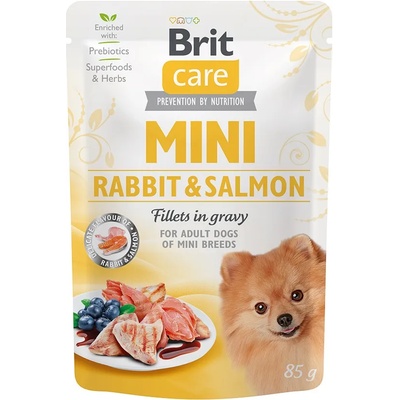 Brit Care Mini Fillets in Gravy - Rabbit & Salmon 85 g