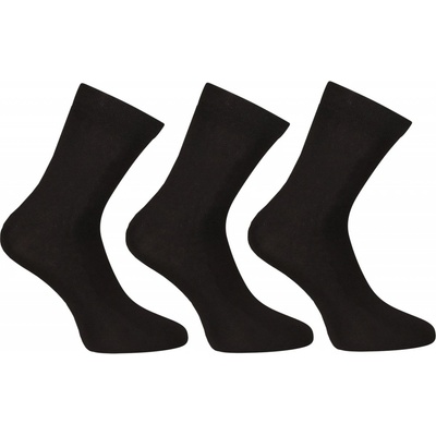 Nedeto 3PACK ponožky členkové bambusové 3PBK01 čierne