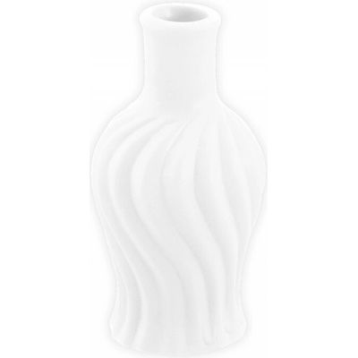 Chaks Mini keramická váza twist - Biela 4,5 x 8,5 cm