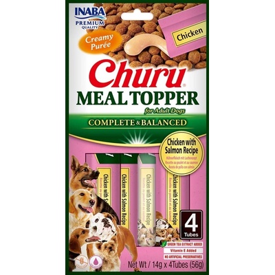 Churu Dog Meal Topper Chicken with Salmon Recipe 4 x 14 g