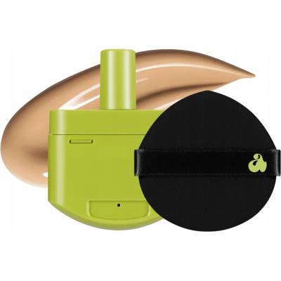 Unleashia Healthy Green Cushion SPF30/PA++ 23 Bisque Saténový make-up v houbičce 15 g