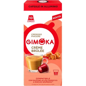 Gimoka Кафе капсули Gimoka Tubo ALU Creme Brulee, 10бр. съвместими с Nespresso
