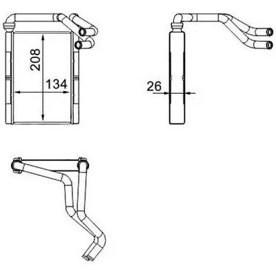 MAHLE Výměník tepla vnitřního vytápění MAO AH 273 000S