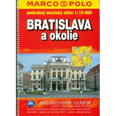 Bratislava a okolie atlas 1:10T MSLO