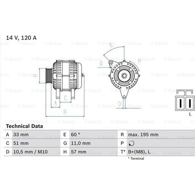 Alternátor BOSCH 0 986 081 060