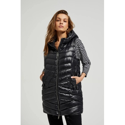 Moodo Стеган елек с цип в черно Moodo Moodo | Cheren | ЖЕНИ | XS