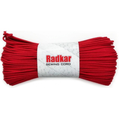 RADKAR šňůry na šití 5mm Red - 100m návin