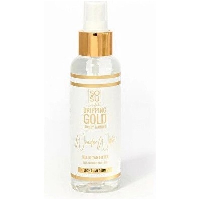 Sosu by Suzanne Jackson samoopalovací mlha na obličej Dripping Gold Wonder Water Light/Medium 100 ml – Zboží Mobilmania