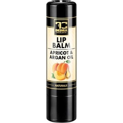Dedra LIP BALM balzám na rty s meruňkovým a arganovým olejem přírodní péče rostlinných olejů 4,2 g