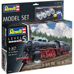 Revell ModelSet локомотив 62168 - Express Loco S3/6 BR 18(5) с тендер (1: 87)