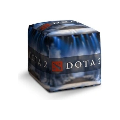 Sablio Taburet Cube DOTA 2 Modrá: 40x40x40 cm