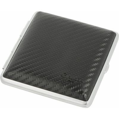 Caseti cigaretové pouzdro kožené carbon černé 20 cigaret
