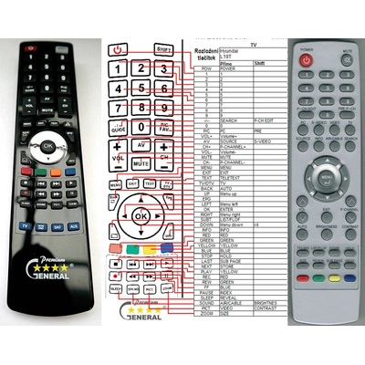 GENERAL HYUNDAI W6023-0347-0011 - съвместимо дистанционно управление на марката General (W6023-0347-0011)