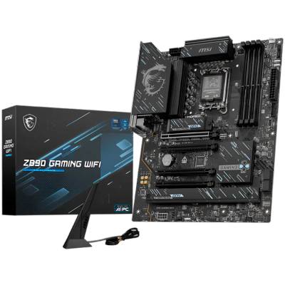 Z890 GAMING WIFI, LGA 1851, Dual Channel DDR5 up to 8800(OC)MHz, 4x PCIe x16 slots, 3x M. 2 slots, 6x USB 5Gbps A, 1x USB 20G (Z890_GAMING_WIFI)