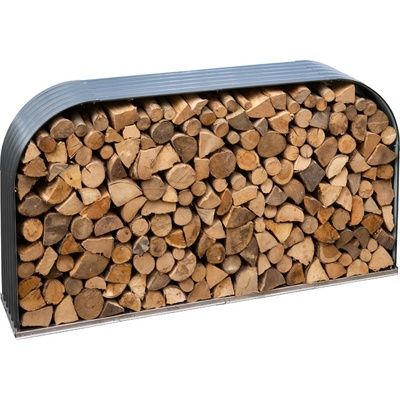 Přístřešek na dřevo WESTMANN 212 x 46 x 111 cm plechový antracit – Zboží Mobilmania