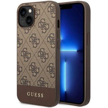 Image 1 of GUESS Гръб Guess 4G Stripe Case за iPhone 13/14 - Кафяв