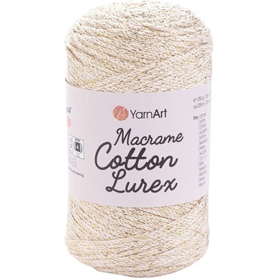 YARNART Macrame Cotton Lurex 2 mm 205 m 724 юта (Macrame Cotton Lurex 724)