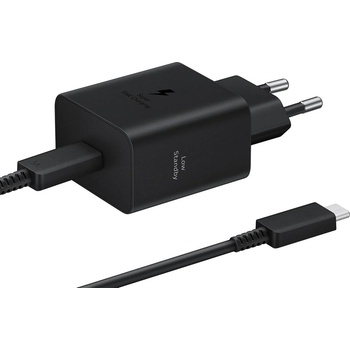 Samsung EP-T4511XBE USB-C 45W пътен заряден адаптер + USB-C кабел за данни черен (EP-T4511XBEGWW)