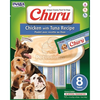 Inaba Foods Dog Churu пюре - пиле и риба тон 8 x 20 г