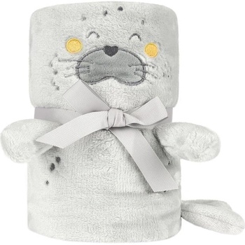 KikkaBoo Бебешко одеяло с 3D бродерия Seally Me (kikka-31103020169)