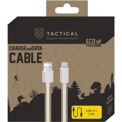 Tactical Smooth Thread Cable USB-A/Lightning 0.3m White 8596311153020