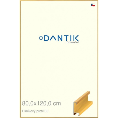 DANTIK rám na obraz 80 x 120 Dýha barevná žlutá