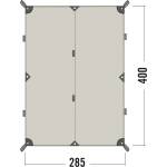 TATONKA Навес Tatonka Tarp 4 TC Tarp - Sand Beige - размер One Size (563-0195-0111) Палатка