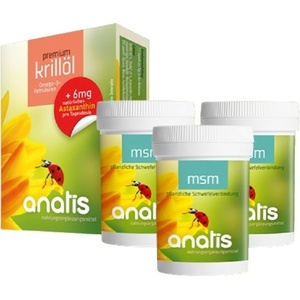anatis Naturprodukte Лечение с МСМ и масло от крил - 1 компл