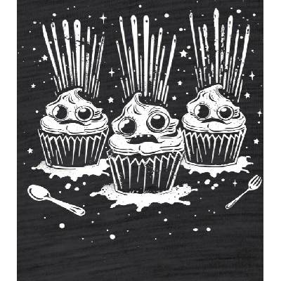 123TRIKO termoska Exploze cupcake, bílý tisk 500 ml