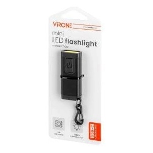 Virone Mini flashlight/led cob keychain 150lm, 180 mah, 5500k