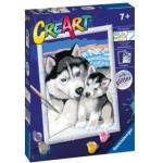 Cre Art Painting for Kids Husky