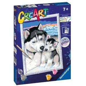 Cre Art Painting for Kids Husky