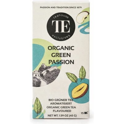 Teahouse Exclusives BIO Zelený čaj Passion 15 luxusních sáčků